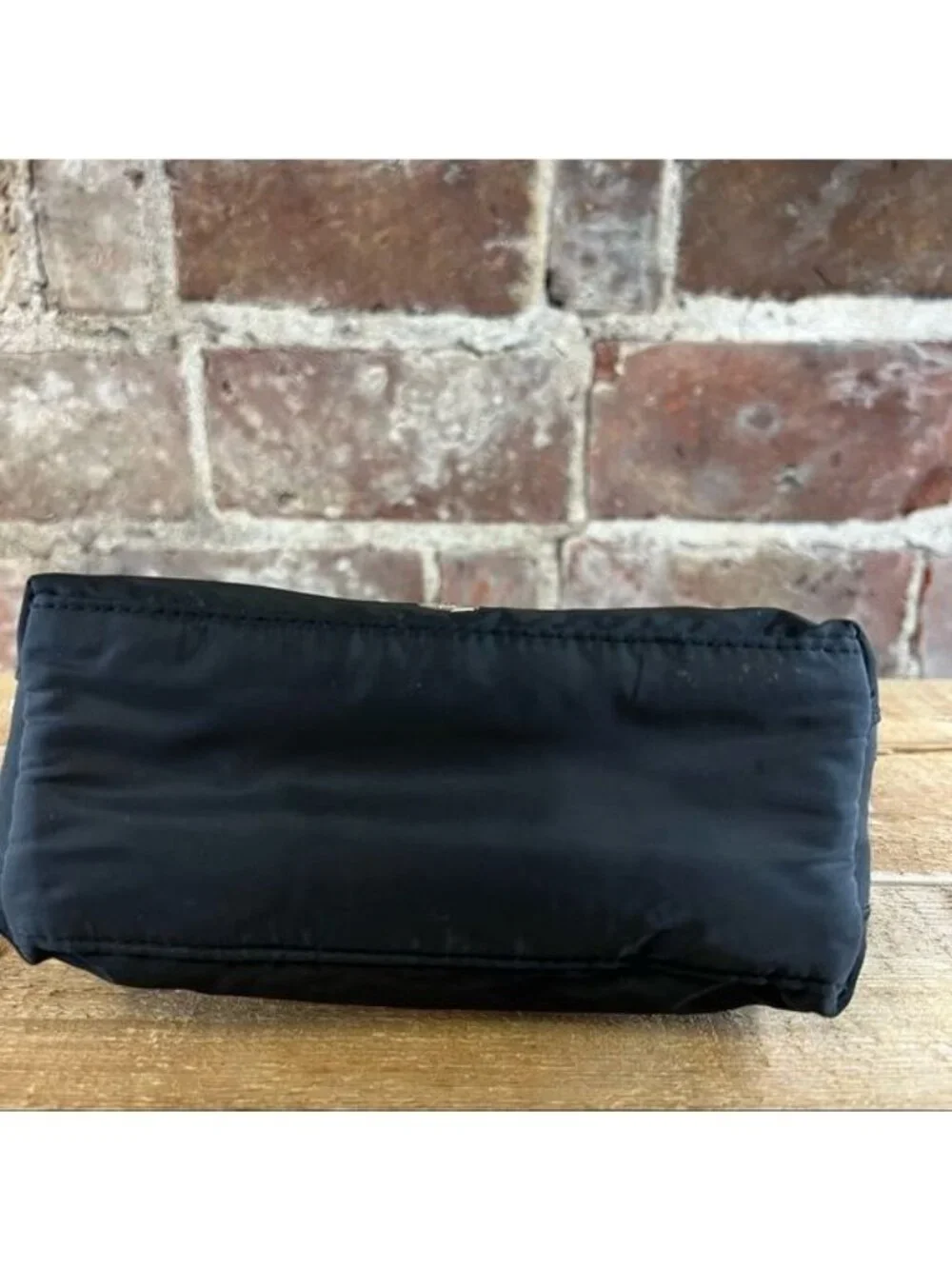 Victoria’s Secret Black Nylon with Gold Hardware Makeup Bags Set of 2